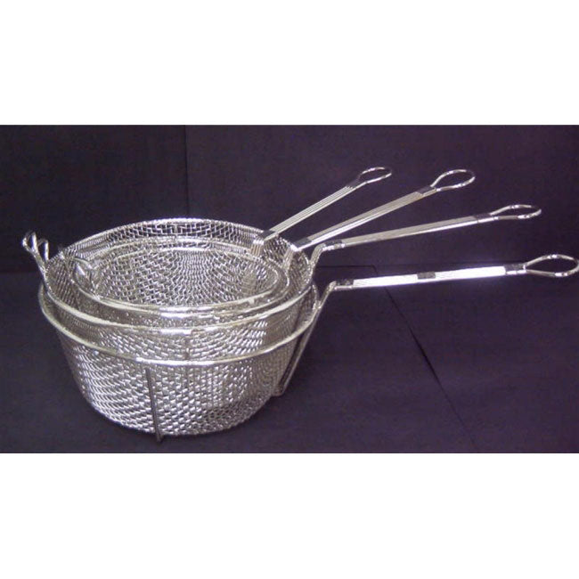 Bluebird 0853 Nickel-Plated 9.75" Wire Pasta / Noodle / Strainer Basket