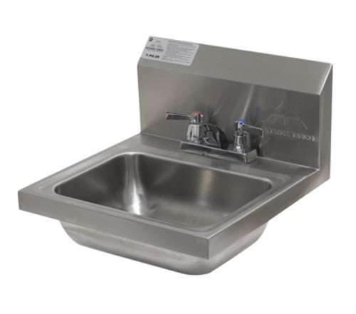 Advance Tabco 7-PS-20 Hand Sink, Deck Mount, 17 1/4" x 17 1/4" x 13 O.A. Height