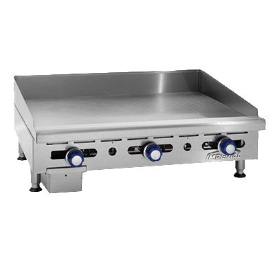 Imperial IMGA-2428-1 Countertop Griddle, Natural Gas, 2 Burners, 24"