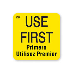 DayMark 110083 "Use First" Food Label, 1" x 1", Roll of 1,000