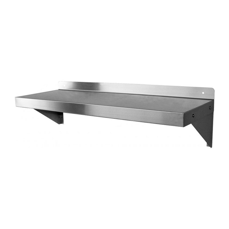 GSW WS-W1424 Solid Wall Shelf, Stainless Steel, 14" x 24"