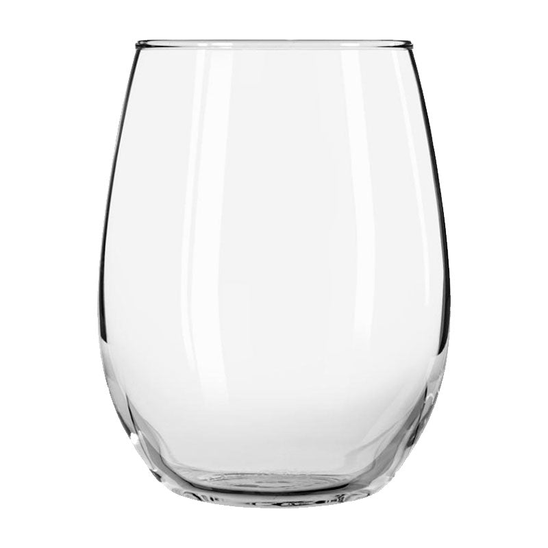 Libbey 213 Stemless White Wine Glass, 15 oz., Case of 12