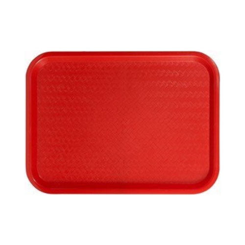 Rectangular Fast Food Tray, Red, 12
