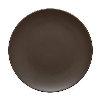 Ziena 020320 Stoneware Coupe Plate, Chocolate, 7-7/8", Case of 12