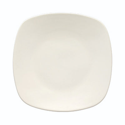 Ziena 020710 Stoneware Square Plate, Cream, 11" x 11", Case of 12