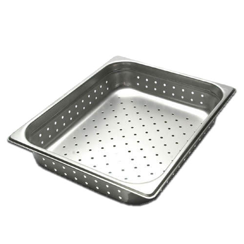 Culinary Essentials 859255 Perforated Steam Table Pan, Half Size, 4" Deep