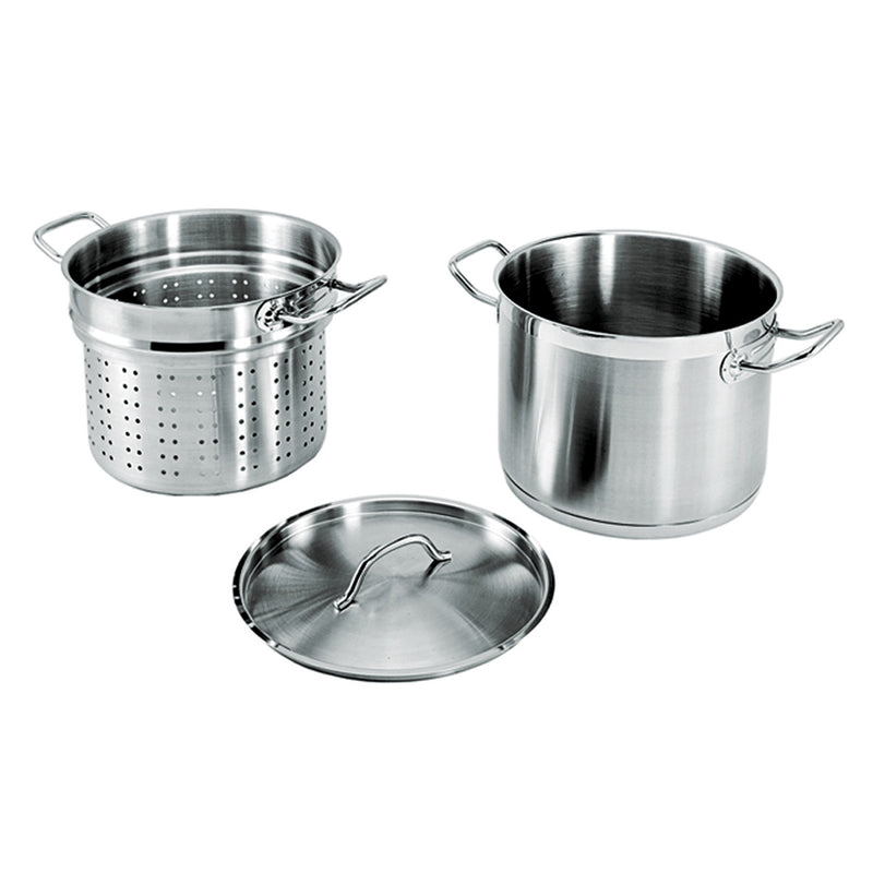 3-Piece Stainless Steel 20 Qt. Pasta Cooker Set
