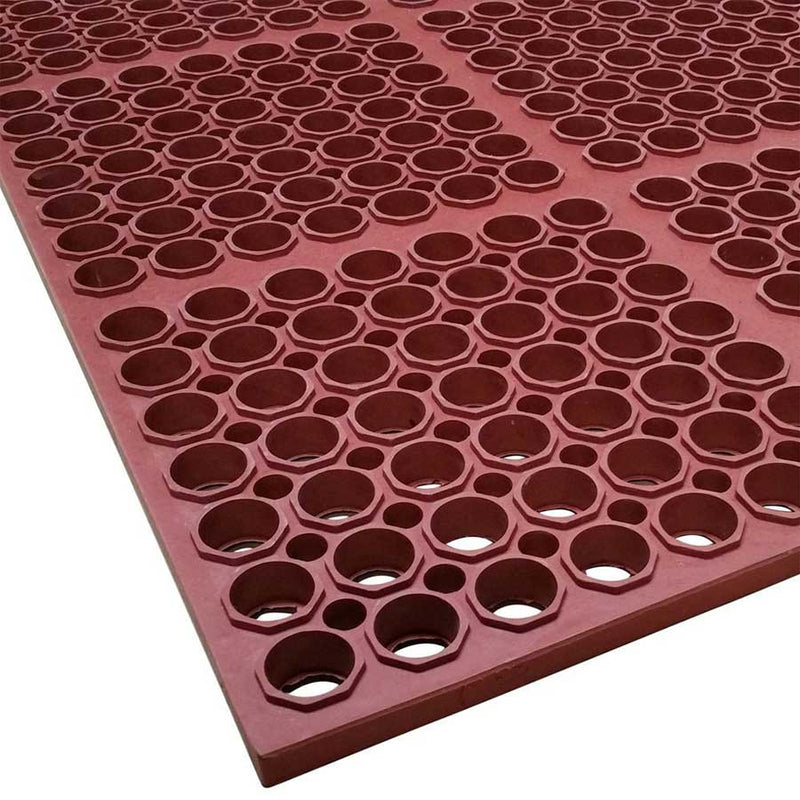 Cactus Mat 3520-R1 VIP Grease-Resistant Rubber Floor Mat, Red, 39" x 58-1/2" x 7/8"
