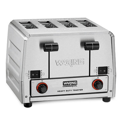 Waring WCT850 4-Slice Heavy-Duty Switchable Bagel/Toast Toaster, 208V