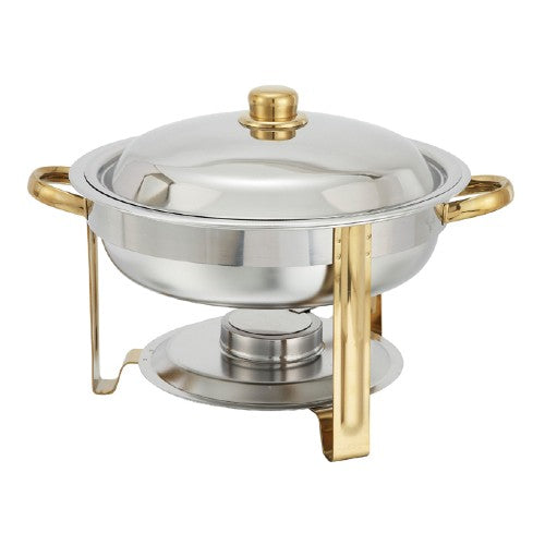Round Chafer w/ Cover & Handles, 4 qt.