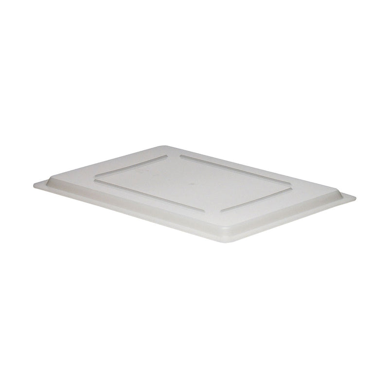 Cambro 1826CP148 Poly Full Size Flat Food Box Lid, White, 26" x 18"