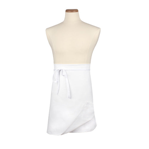 Culinary Essentials 859399 4-Way Reversible Waist Apron, White