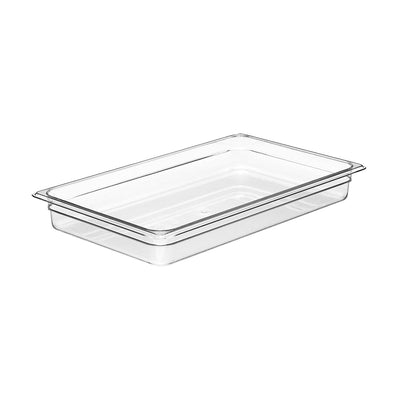 Cambro 12CW135 Camwear Full Size Food Pan, Clear, 2-1/2" Deep