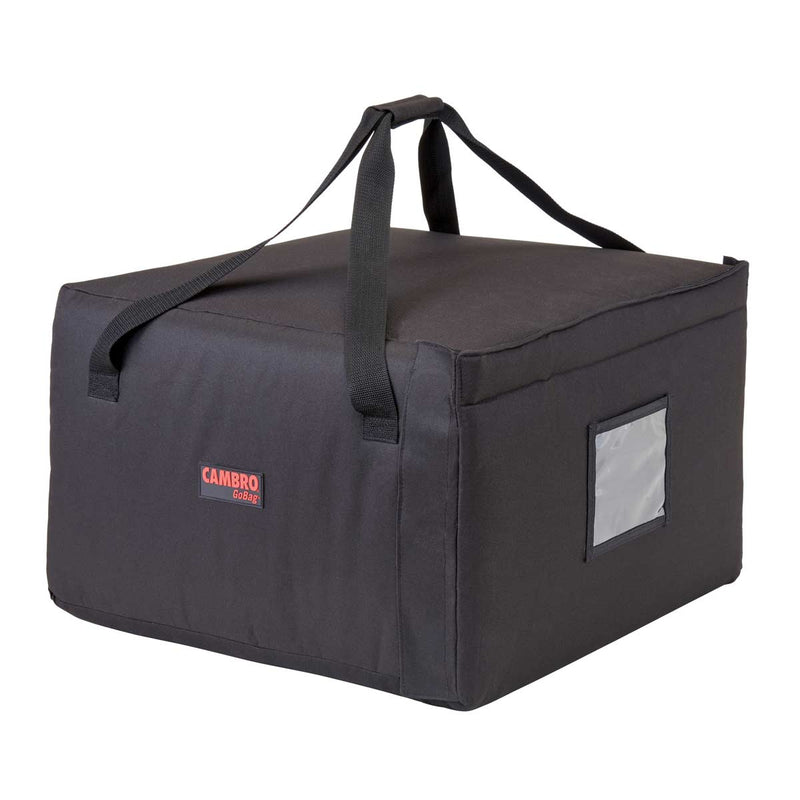 Cambro GBP518110 Standard GoBag Pizza Delivery Bag, Black, 19-1/2" x 19-1/2"