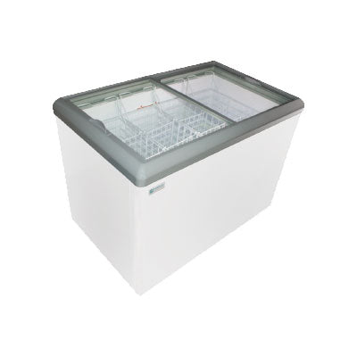 Excellence HB-14HC Dual Temp LED Flat Top Merchandiser Refrigerator / Freezer