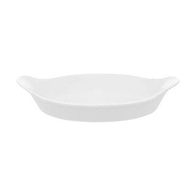 Vista Alegre 020164 Cuisine Stoneware Au Gratin Dish, White, 8.8 oz., Case of 4