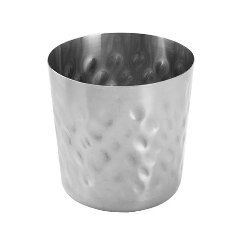 American Metalcraft FFHM37 Hammered Finish French Fry Cup, Stainless Steel, 13 oz., 3-3/8" x 3-3/8"