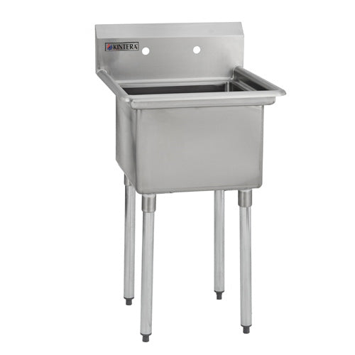 Kintera KES1C1818S Stainless Steel Single Compartment Utility Sink, 23" x 24" x 43"