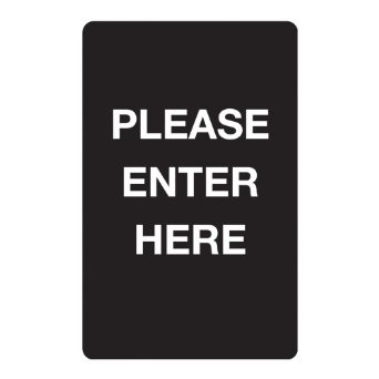 Tensator "Please Enter Here" (Double Faced) Sign