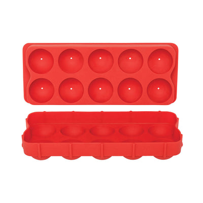 Silicone Cannonball Ice Ball Mold, Tray of 10