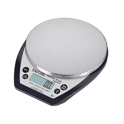 Taylor 1020NFS Digital Aquatronic Portion Control Scale, 11 lb. x 0.1 oz. / 5 kg x 1g cap.