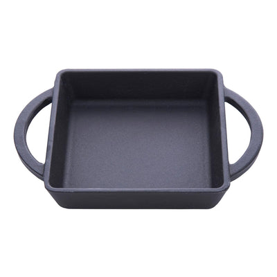 Arcata 080560 Cast Iron Square Dish, Black, 10.5 oz.