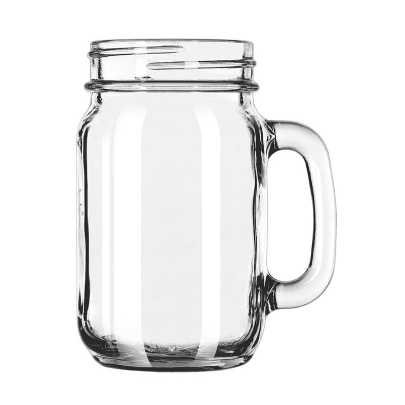 Libbey 97084 Drinking Jar w/ Handle, 16-1/2 oz., Case of 12