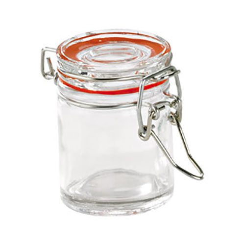 Cocktails & Events Heremes Mini Seal Jar, Red, 1.5 oz.