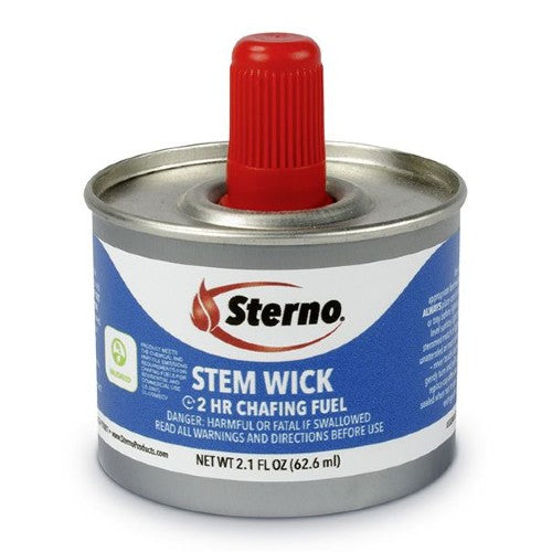 Sterno 10100 Chafing Fuel w/ Stem Wick, 2 Hour Burn, Case of 24