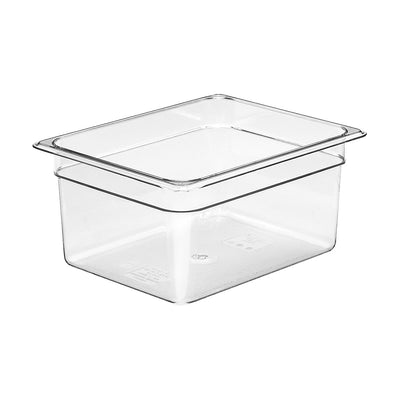 Culinary Essentials by Cambro 26CW135 Camwear 1/2 Size Food Pan, Clear, 6" Deep