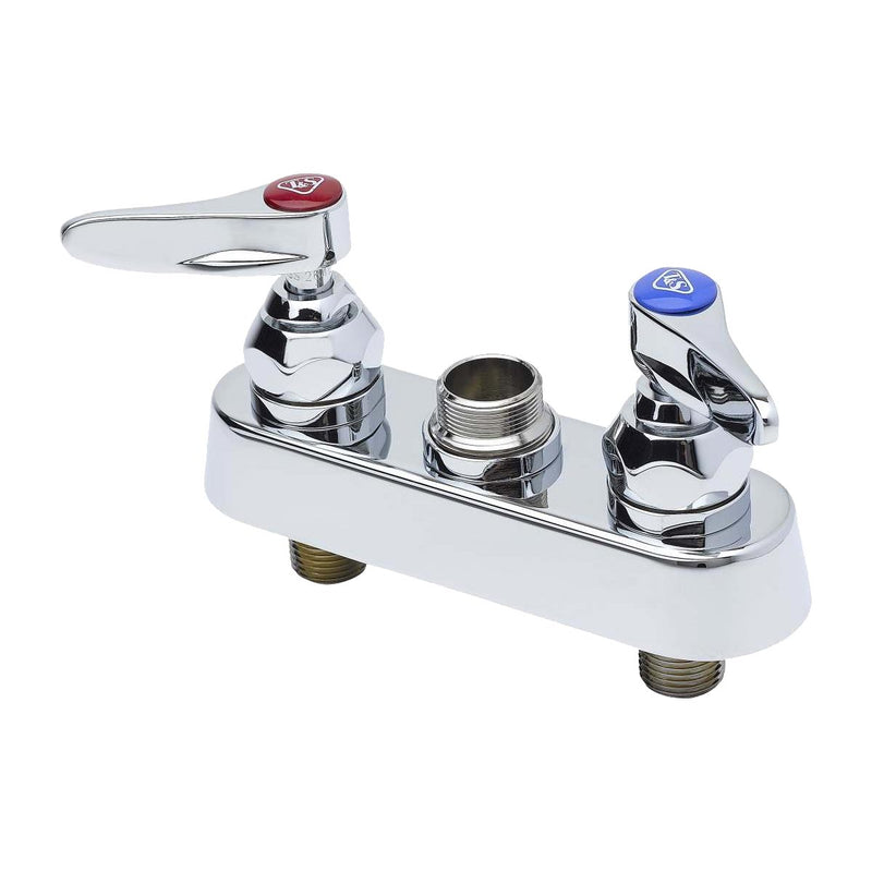 T&S Brass B-1110-LN Deck Mount Workboard Faucet (Less Nozzle), Base Only, 4"