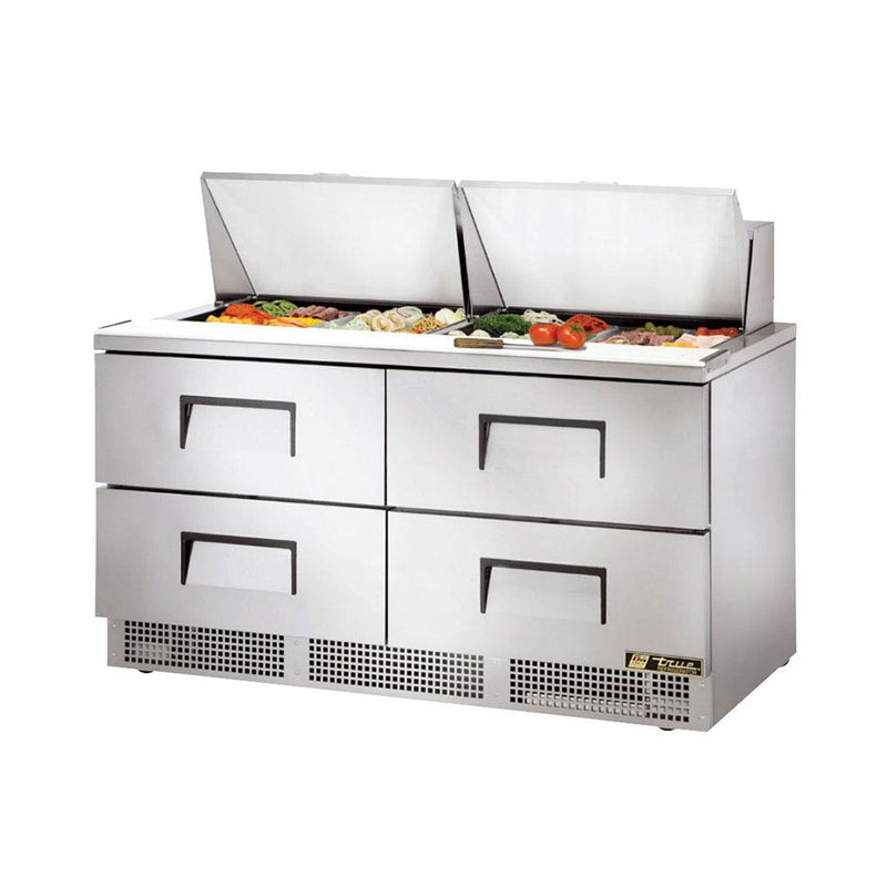 True TFP-64-24M-D-4 Solid 4 Drawer Sandwich / Salad Refrigerated Prep Table, 64"