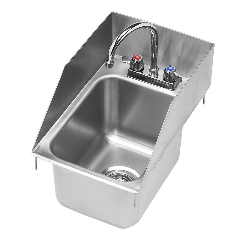 Krowne HS-1220 Single Compartment Drop-In Hand Sink w/ Side Splashes