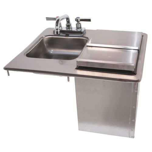 Advance Tabco D-24-SIBL-X Drop-In Hand Sink with Ice Bin