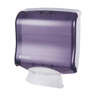 San Jamar T1755TBK Ultrafold Fusion Multifold / C-Fold Towel Dispenser, Black Pearl