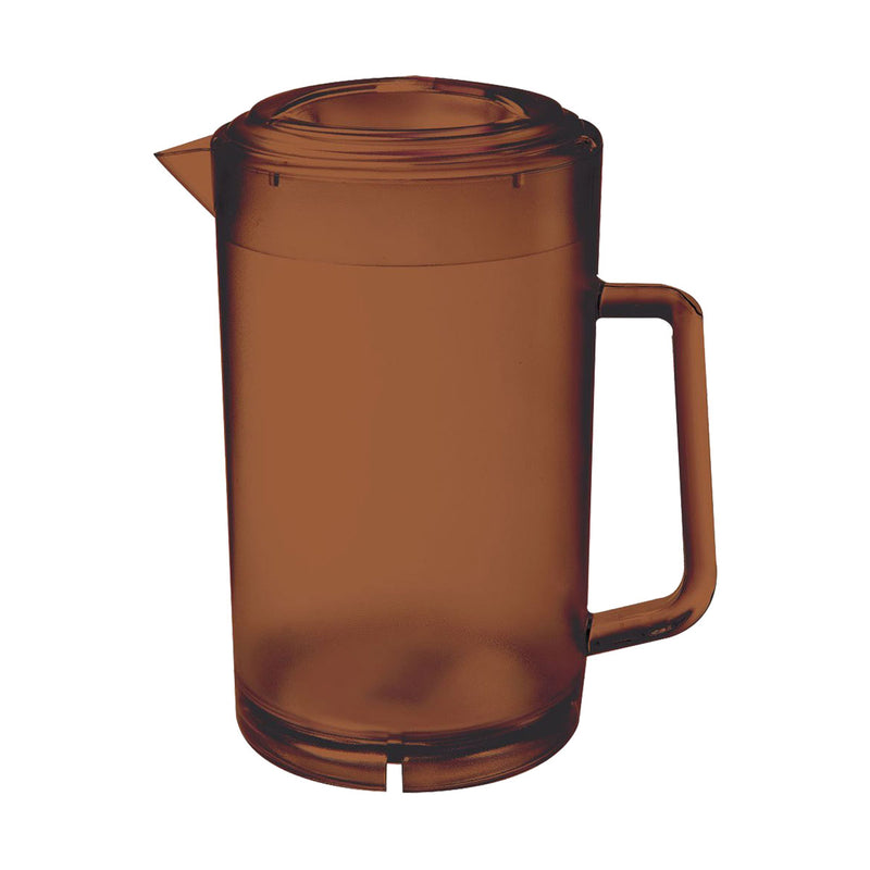 GET P-3064-A Water Pitcher w/ Lid, Amber, 64 oz.