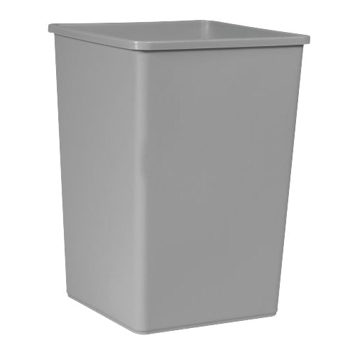 Rubbermaid FG395800GRAY Untouchable Trash Container, Gray, 35 gal.