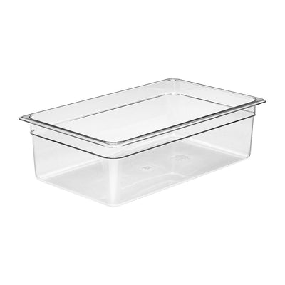 Culinary Essentials by Cambro 16CW135 Camwear Full Size Food Pan, Clear, 6" Deep