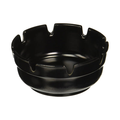 Tablecraft CST363B-1 Deepwell Ashtray, Black, Pack of 12