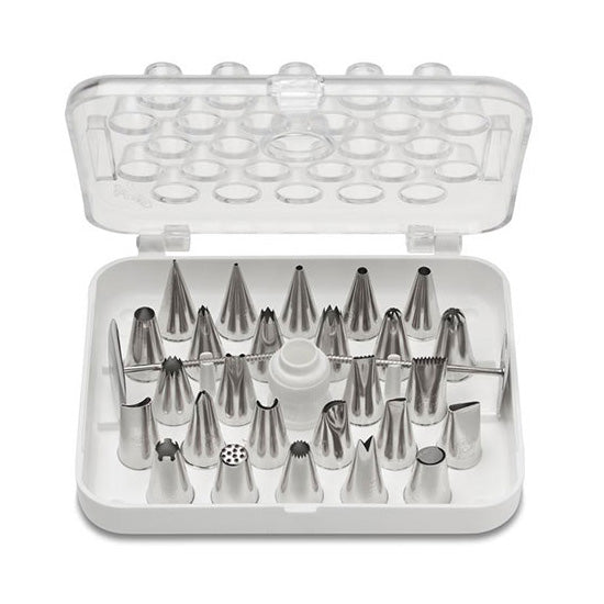 Ateco 782 29-piece Stainless Steel Pastry Kit - 26 tips, 1 coupling, 2 nails