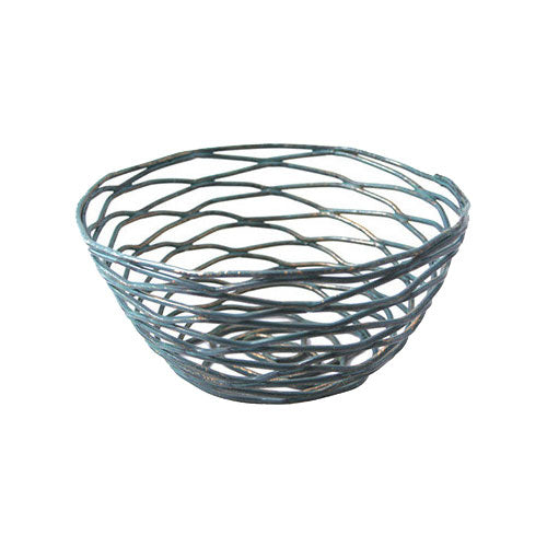 FOH Round Patina Wireware Bowl, 5-1/2"