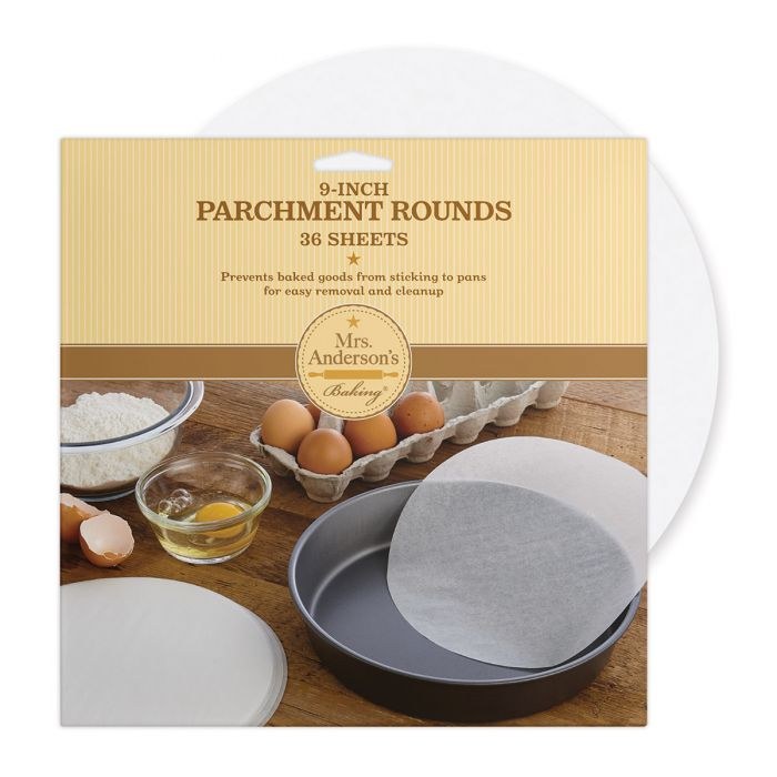 HIC 22093Round Parchment Paper, 9", Pack of 36