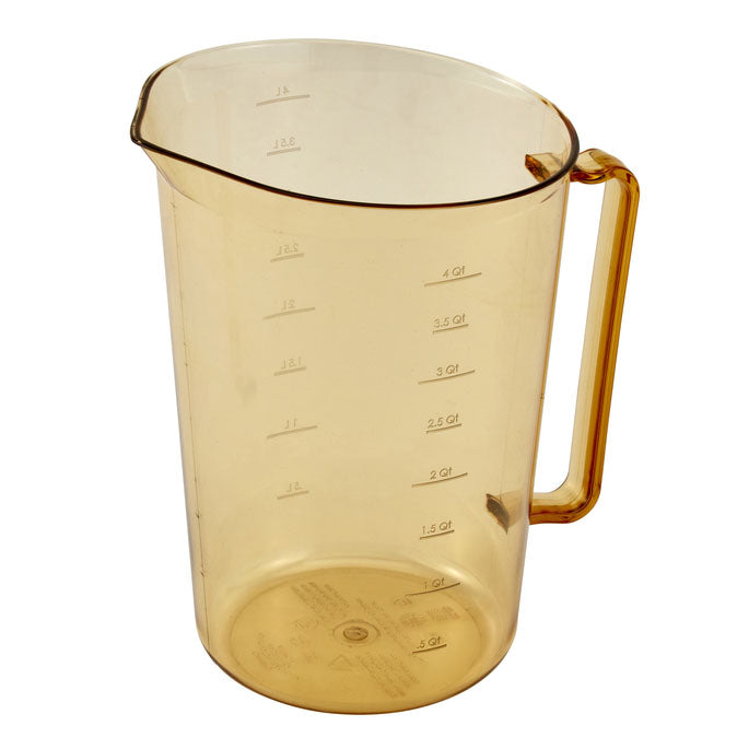 Cambro 400MCH150 High Heat Measuring Cup, Amber, 4 qt.