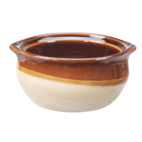 Vertex China OSC-10-CB Brown Accessories Onion Soup Crock, Brown / Caramel, 10 oz., Pack of 4