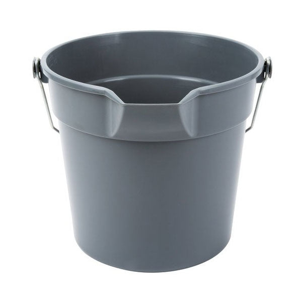 Utility Bucket w/ Handle, Gray, 10 qt.