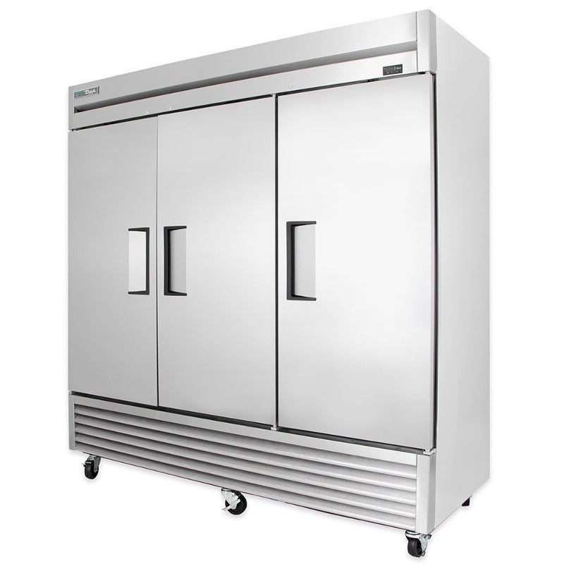 True T-72-HC T-Series Solid Door Reach-in Refrigerator, 3 Section