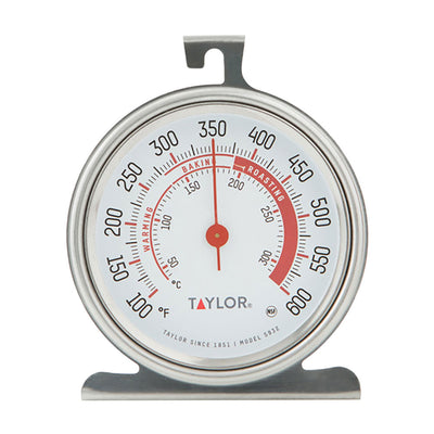 Taylor Precision 5932 Analog Dial Oven Thermometer, 3" Dial