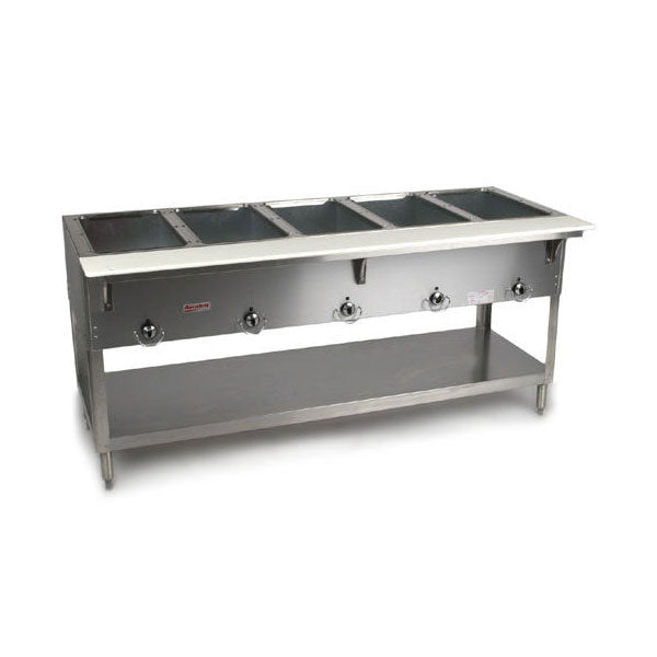 Duke 305 5-Well Aerohot Steamtable Hot Food Unit, 72-3/8", Natural Gas