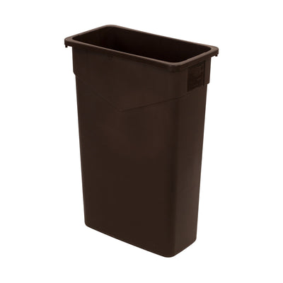 Carlisle 34202369 Trimline Waste Container Trash Can, Dark Brown, 23 gal.