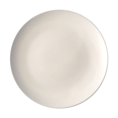 Ziena 020260 Stoneware Coupe Plate, Cream, 7-7/8", Case of 12